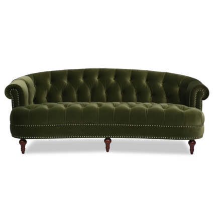 Rosa Chesterfield Sofa - Olive Green