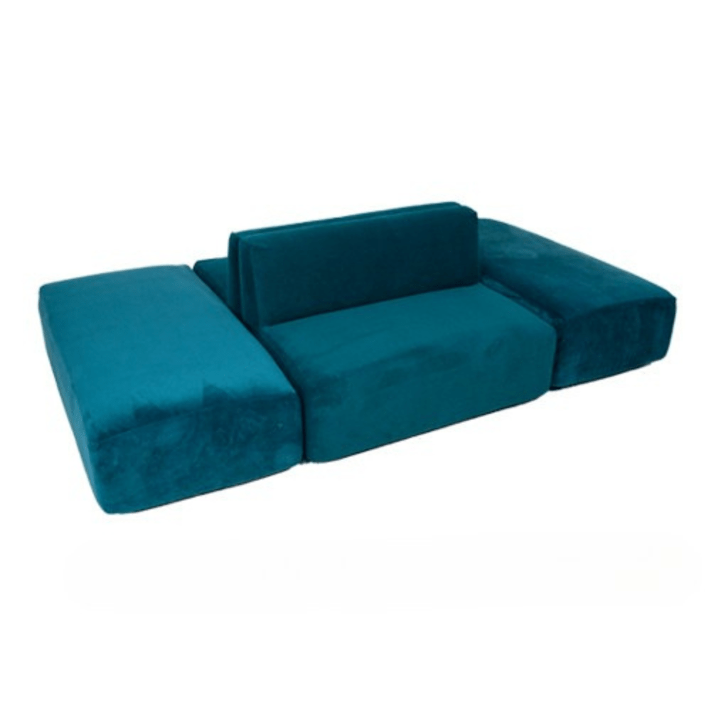 Armless Island Bench - Teal