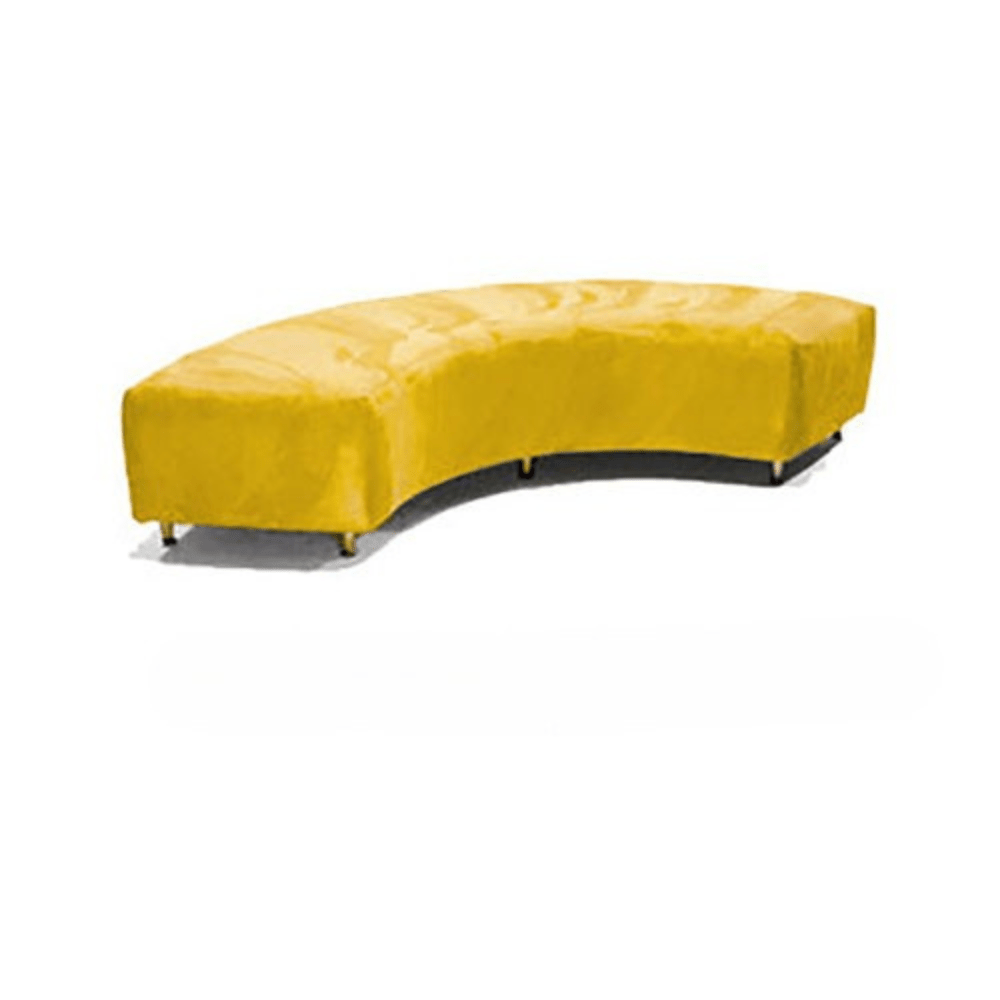 Curved Bench - Yellow