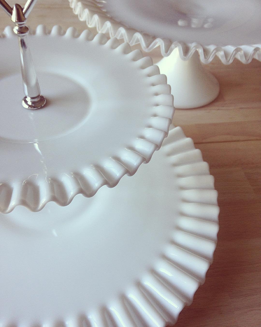 Milk Glass Dessert Stands