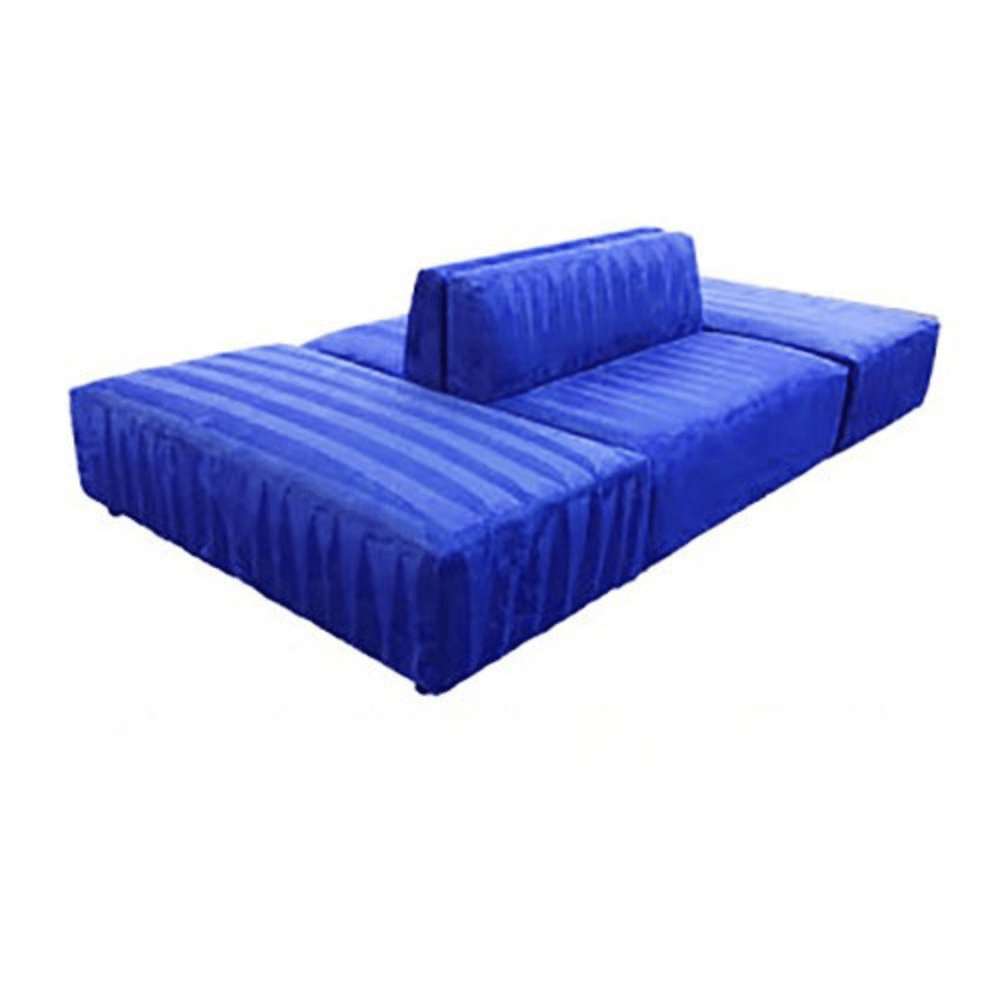 Armless Island Bench - Electric Blue