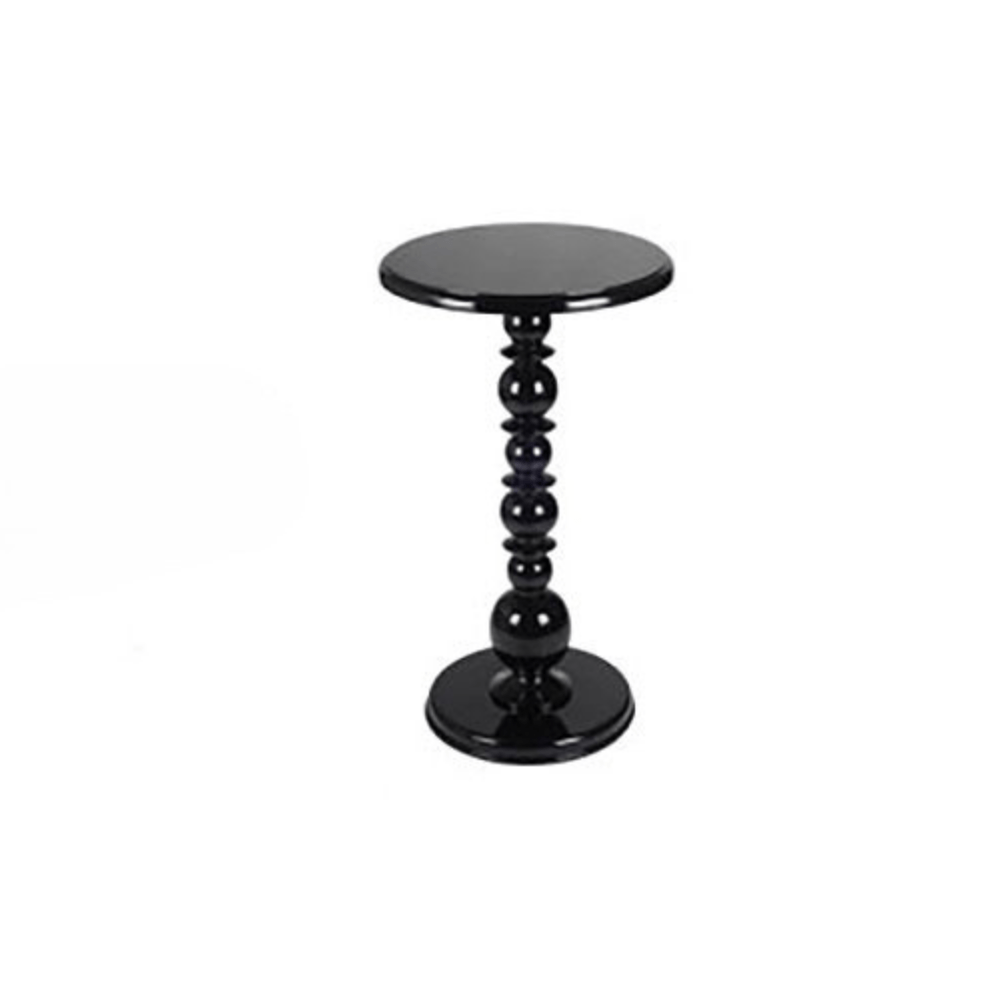 Baroque Hi-Boy Table - Black