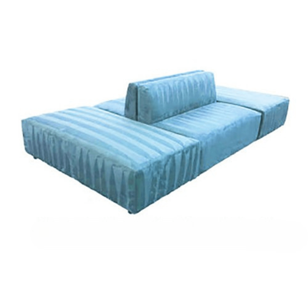 Armless Island Bench - Baby Blue