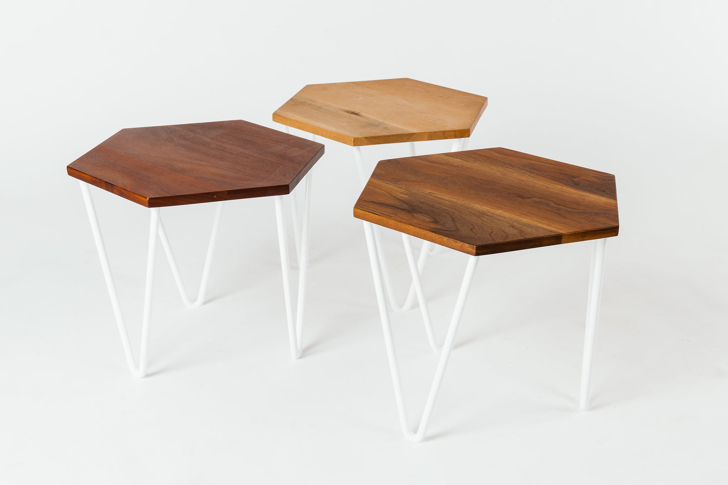 White Nesting Table Set
