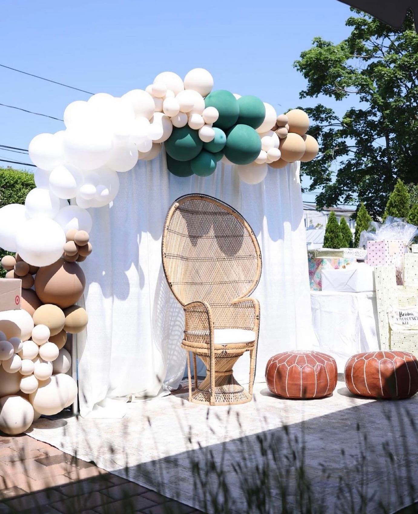 Moroccan Leather Poufs