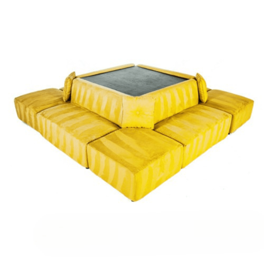 Square Sectional - Yellow