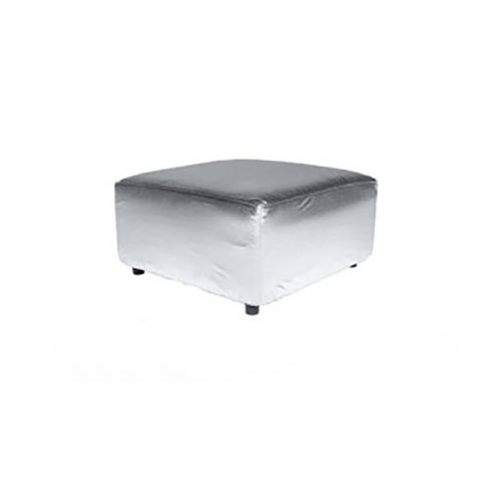 Square Ottoman - Silver