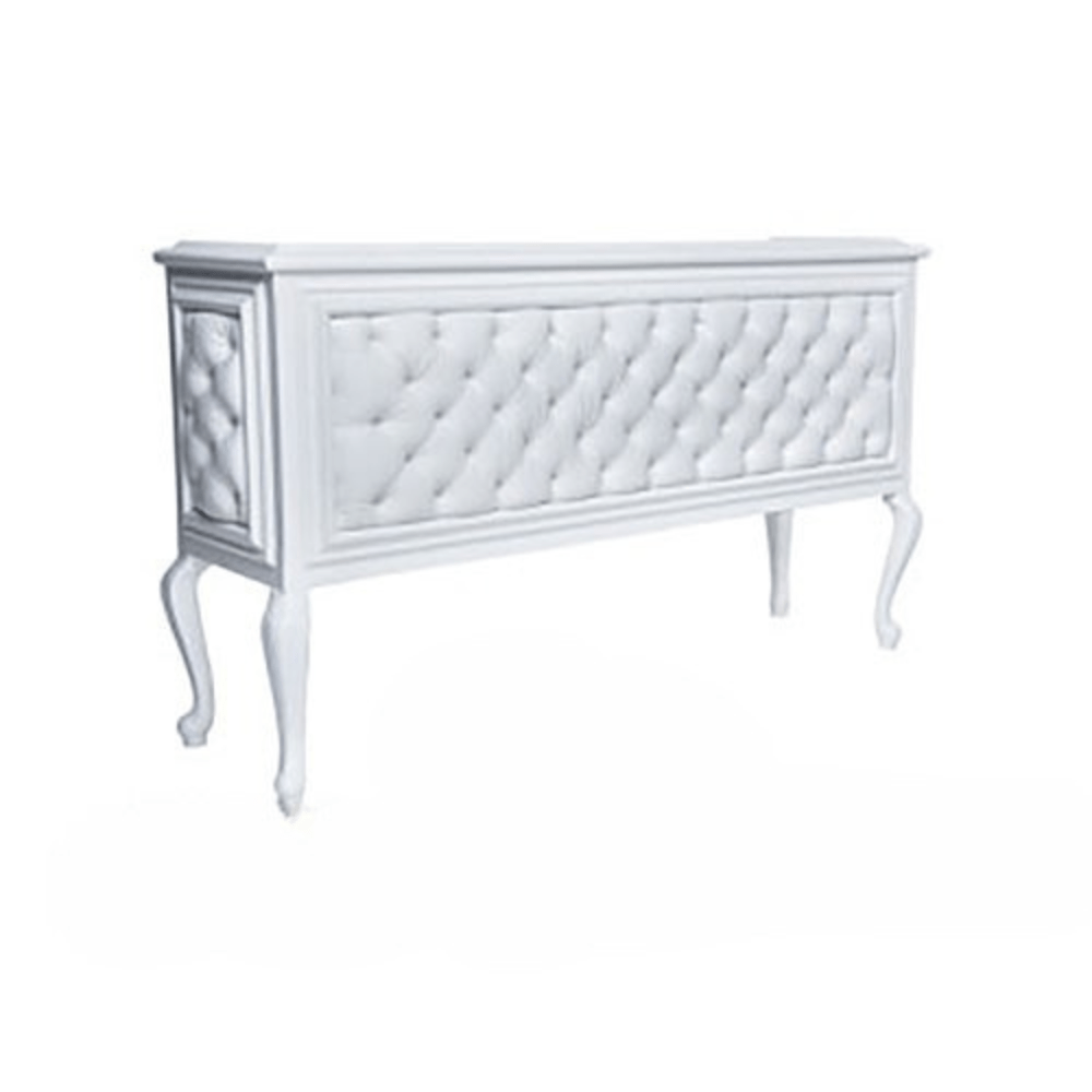 White Tufted Victorian Bar