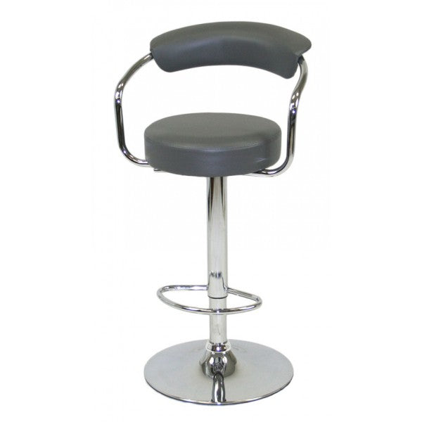 Euro Bar Stool Adjustable - Grey