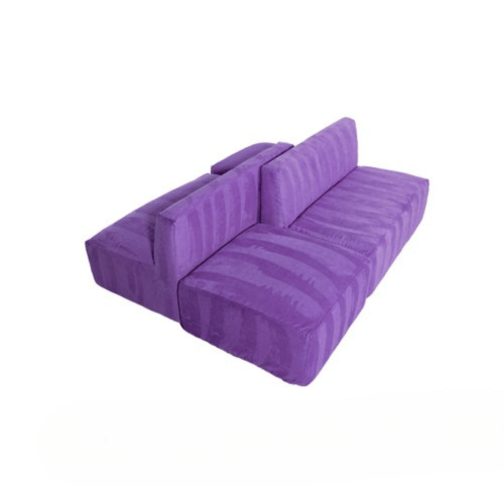 Mini Armless Island Bench - Purple