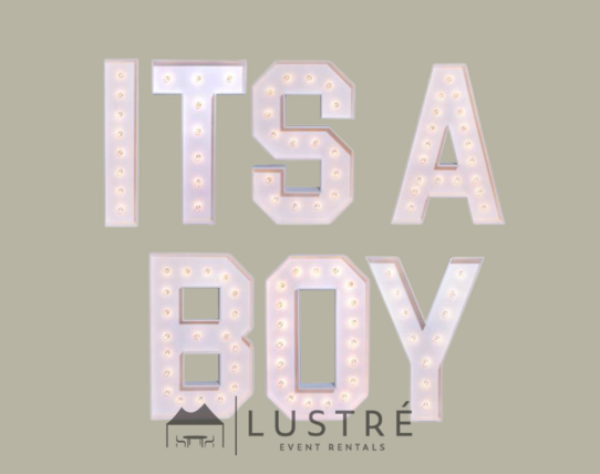 Marquee Packages - " ITS A BOY " 4 Ft. High