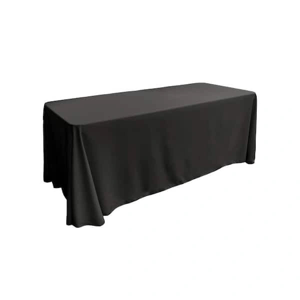 Black Poly Poplin Linens
