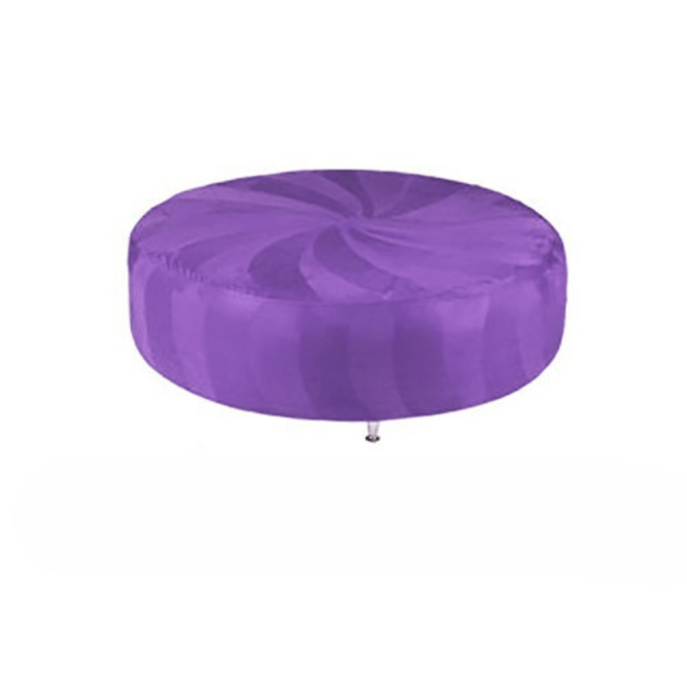 Huge Round Ottoman - Purple