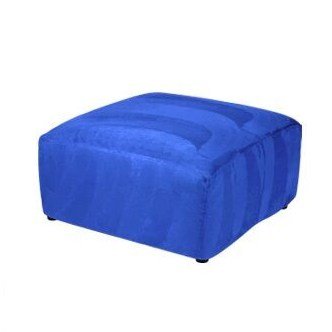 Blue 48" Square Ottoman