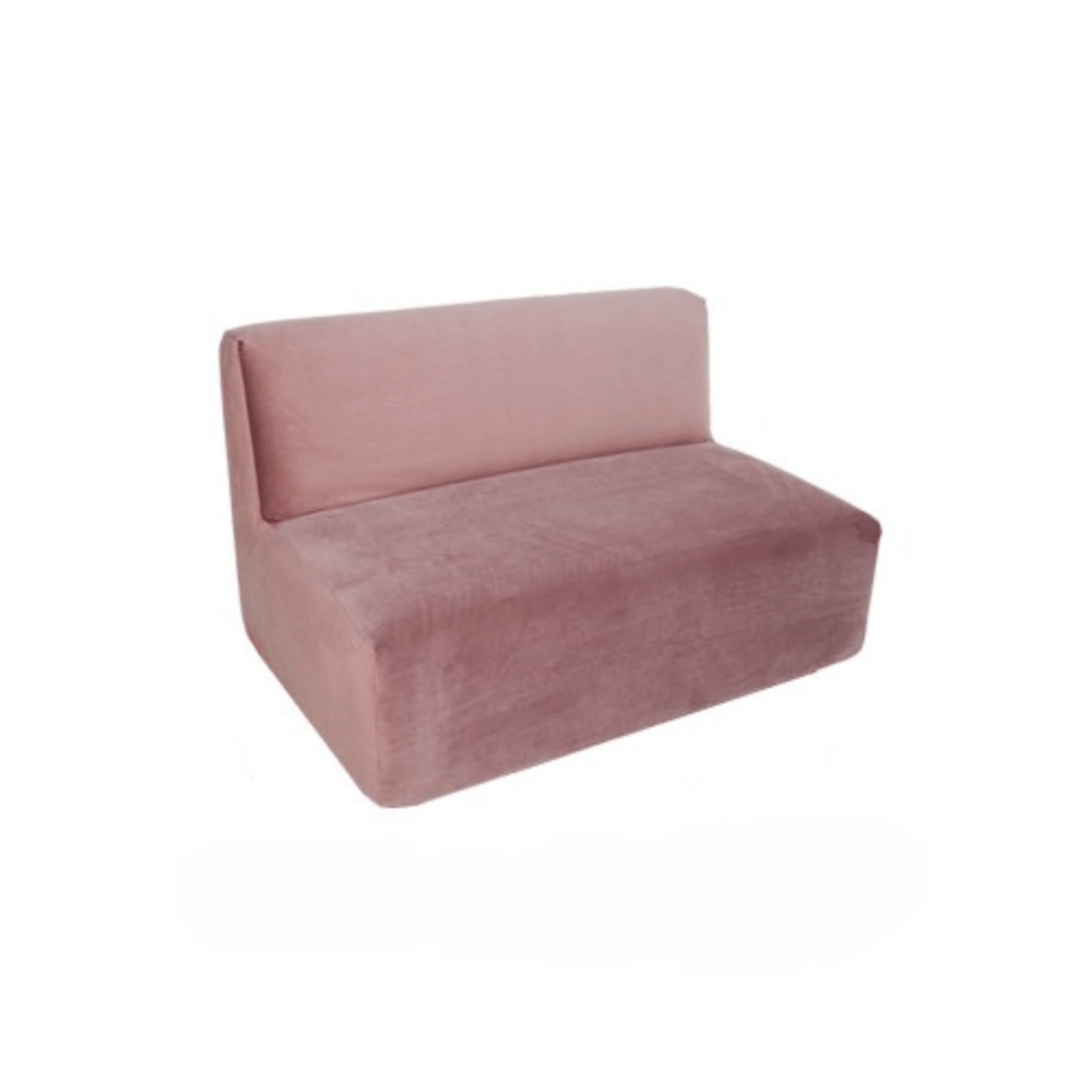Armless Couch - Blush Pink