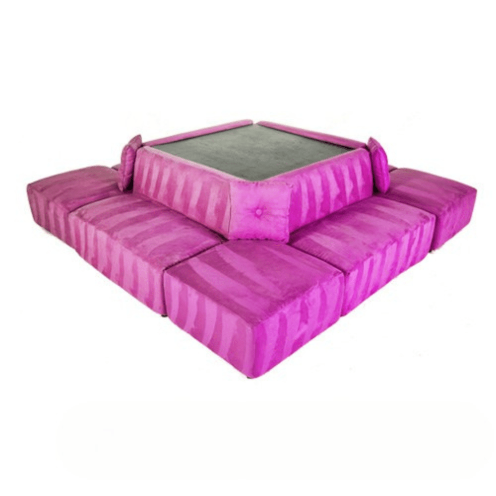 Square Sectional - Pink