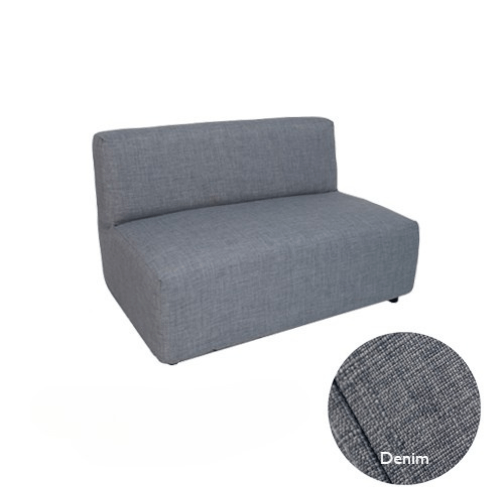 Armless Couch - Denim