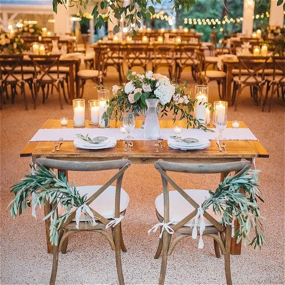 4' Sweetheart Farm Table - Brown