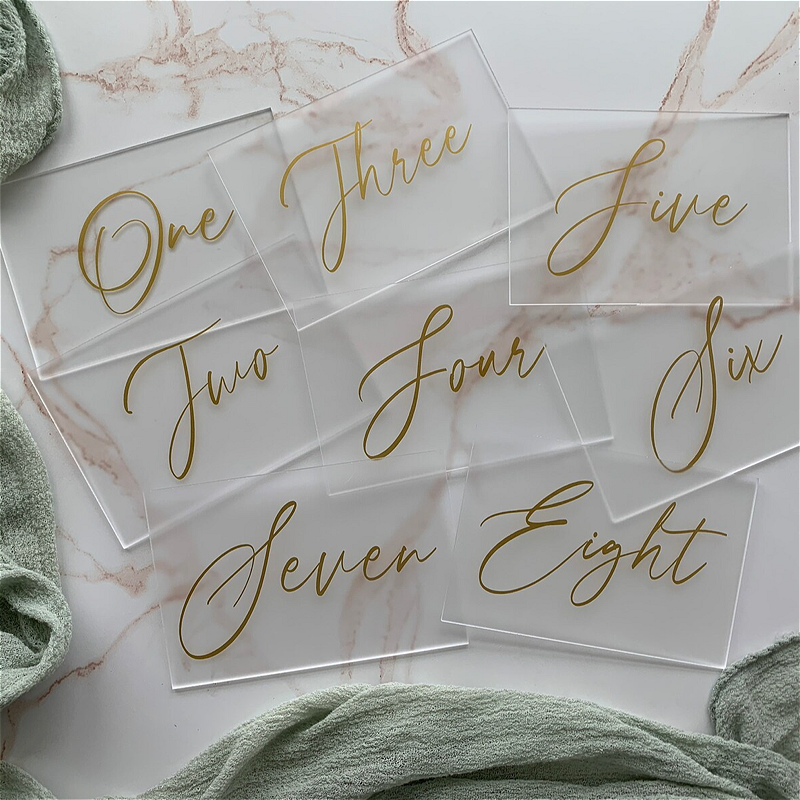 Elegant Table Numbers