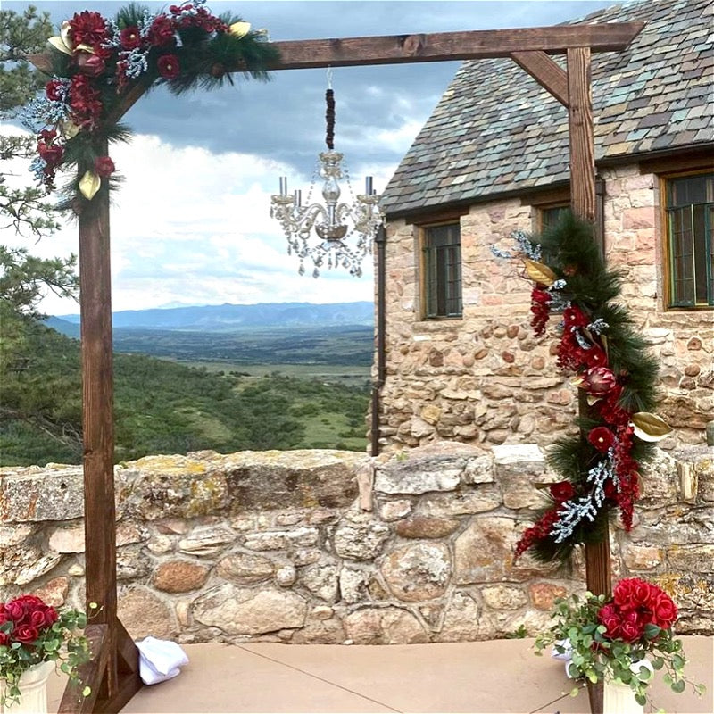 Traditional Wooden Rectangle Arch