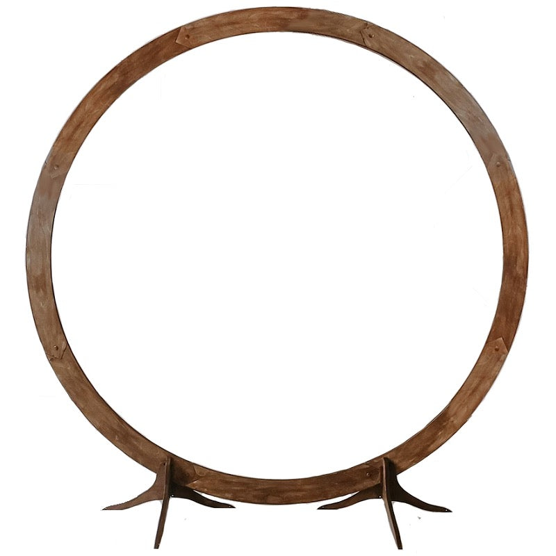 Wood Circle Arch