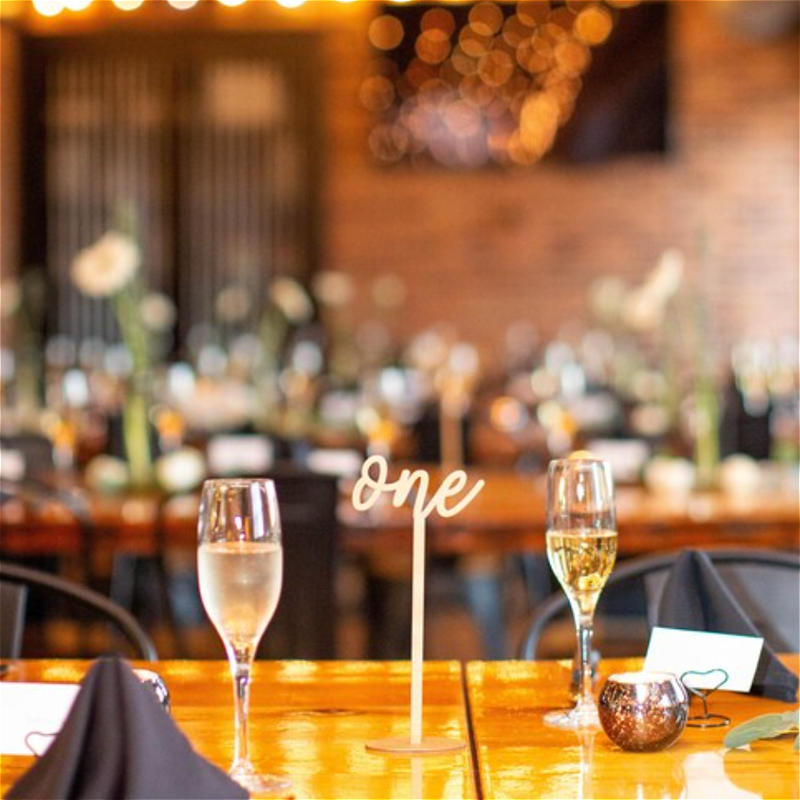 Gold Minimalist Table Numbers