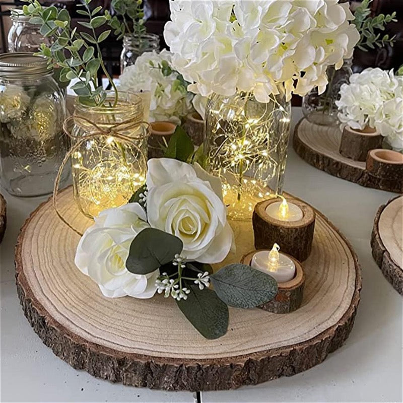 Wooden Tealight Candle Holder - Large