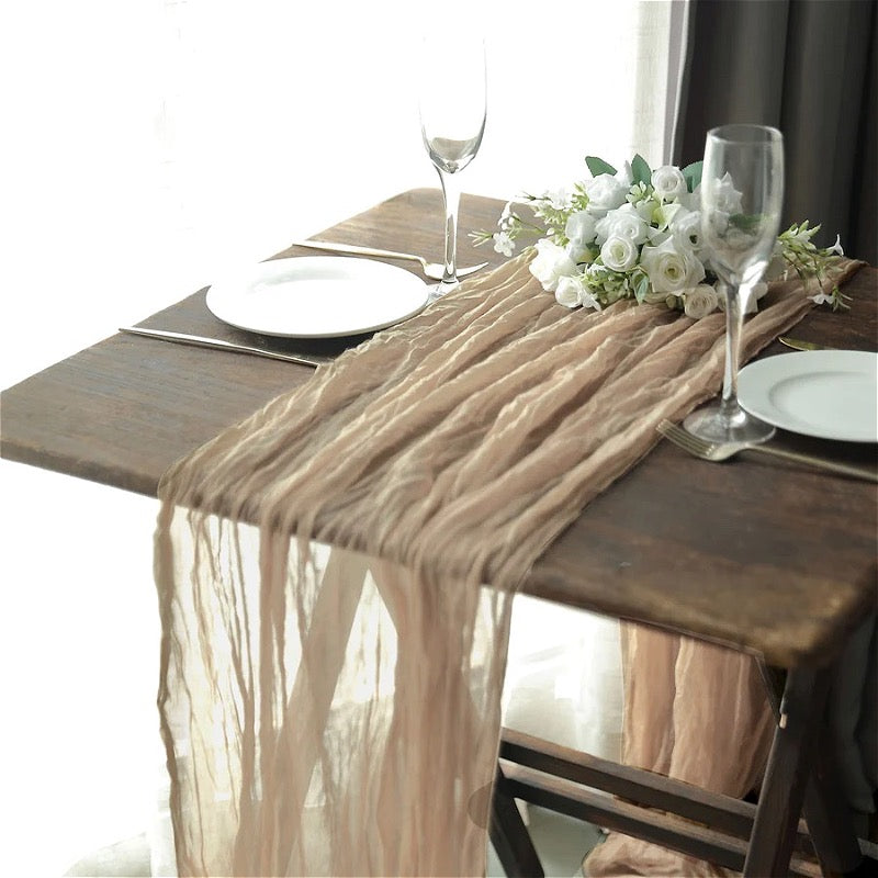 10' Cheesecloth Table Runner
