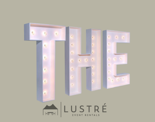 Marquee Packages - " THE " 4 Ft. High