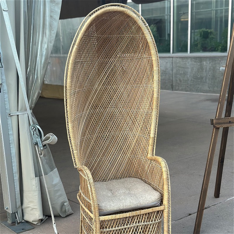 Tall Hooded Peacock Chair