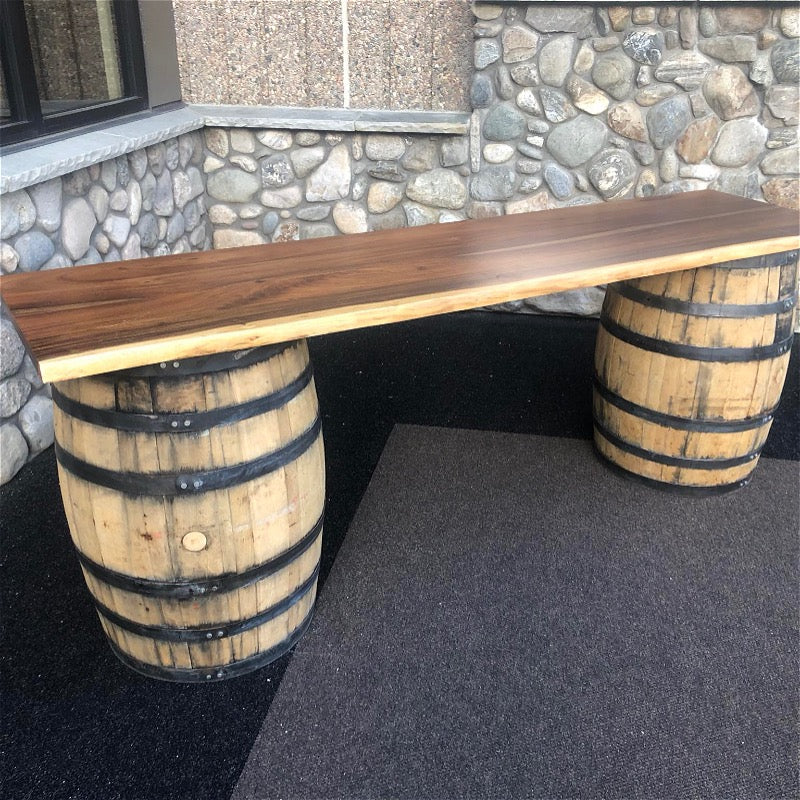 Whiskey Barrel Table