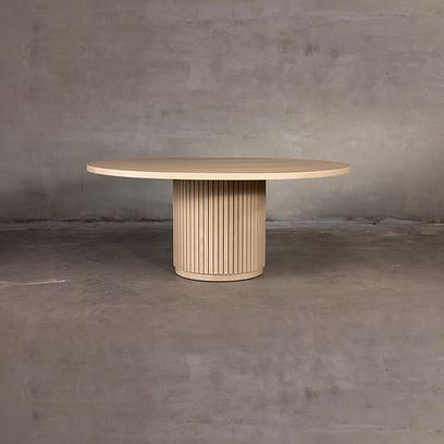 Slat Round Dining Table