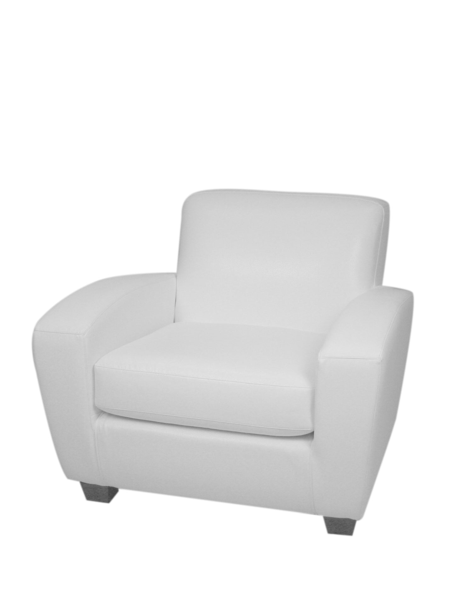 Scandic Leather Chair - White