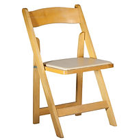 Natural Wood Folding Chair