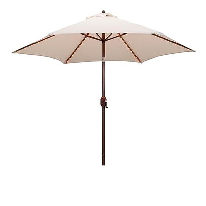 Khaki Patio Umbrella with Base