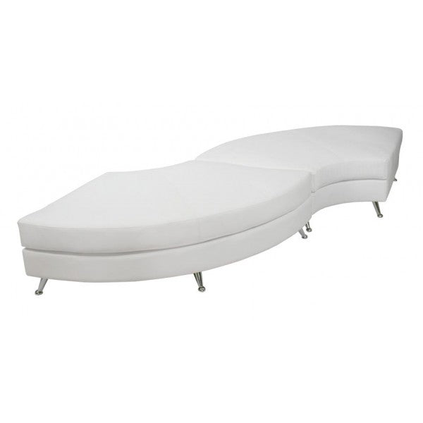 Capri Sectional Bench - White