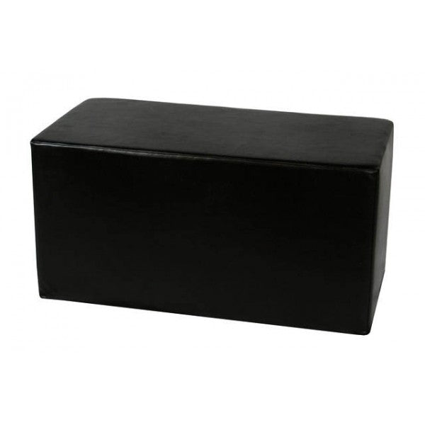 Rectangle Block Ottoman - Black