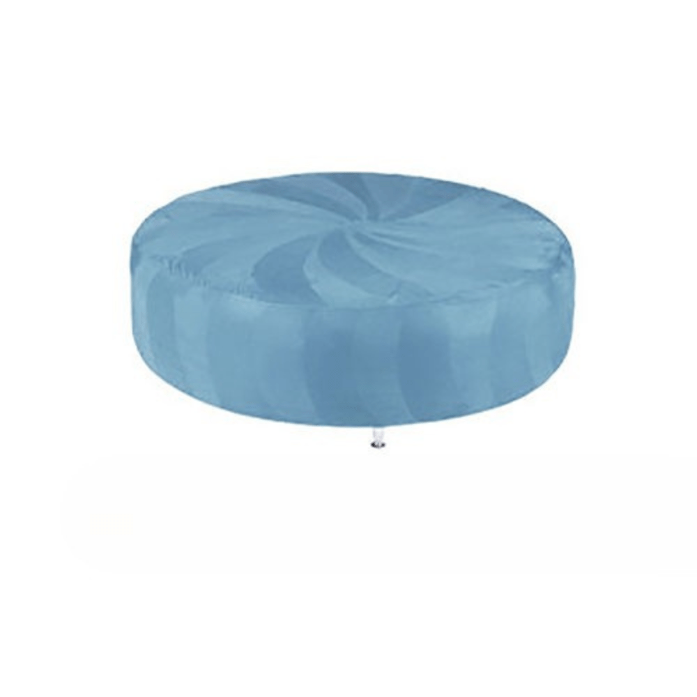 Huge Round Ottoman - Baby Blue