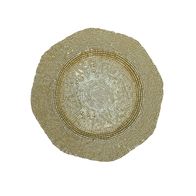 Gold Mosaic Charger Plate