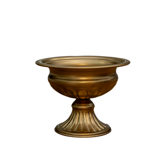 Antique Gold Pedestal Vase