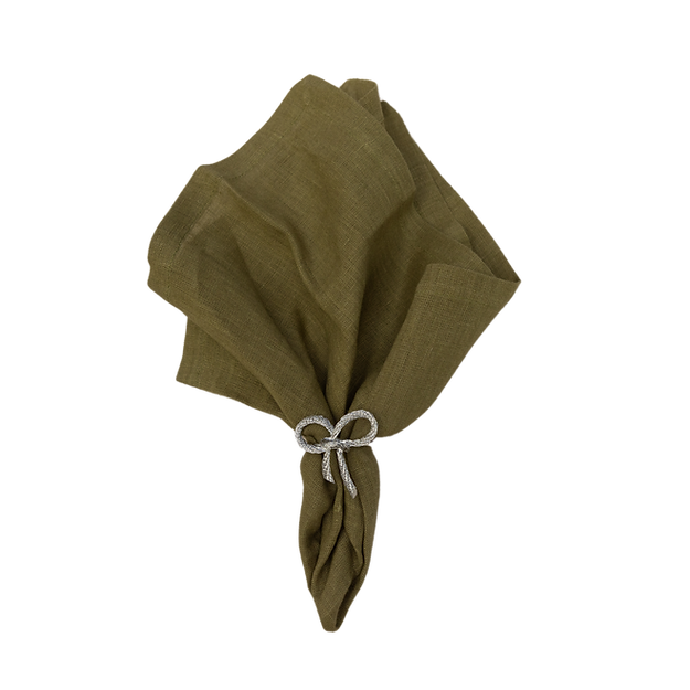 Silver Bow Napkin Ring