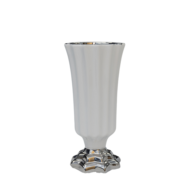 Classic Fluted Pedestal Vase