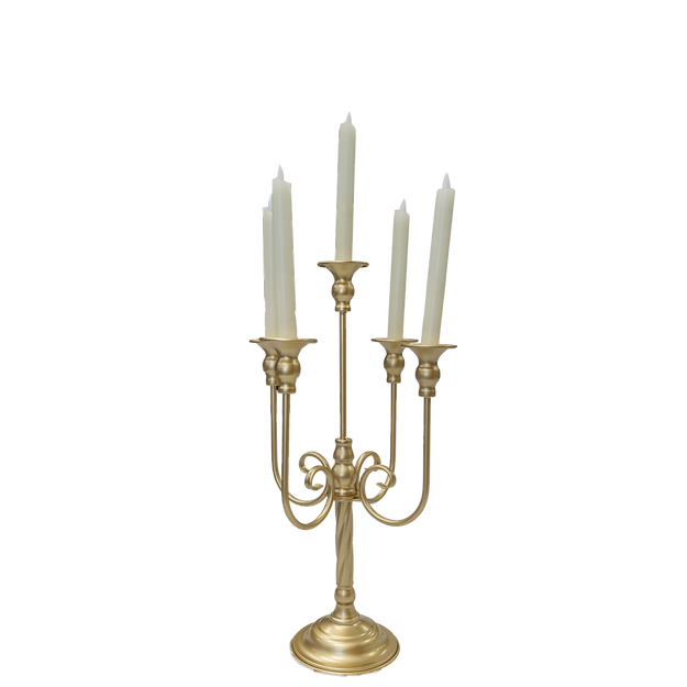 Gold Tabletop Candelabra