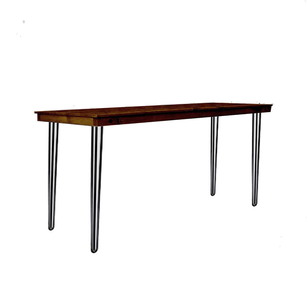 8′ Hickory Hairpin Bar Table