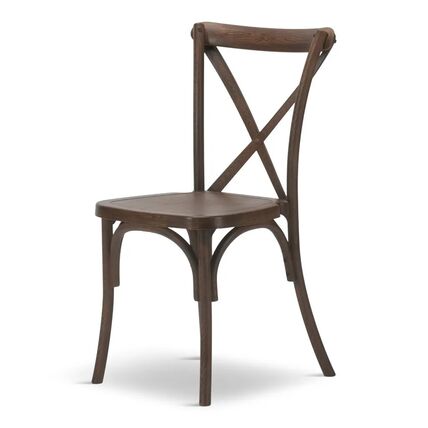 Walnut Farmhouse Crossback Chair
