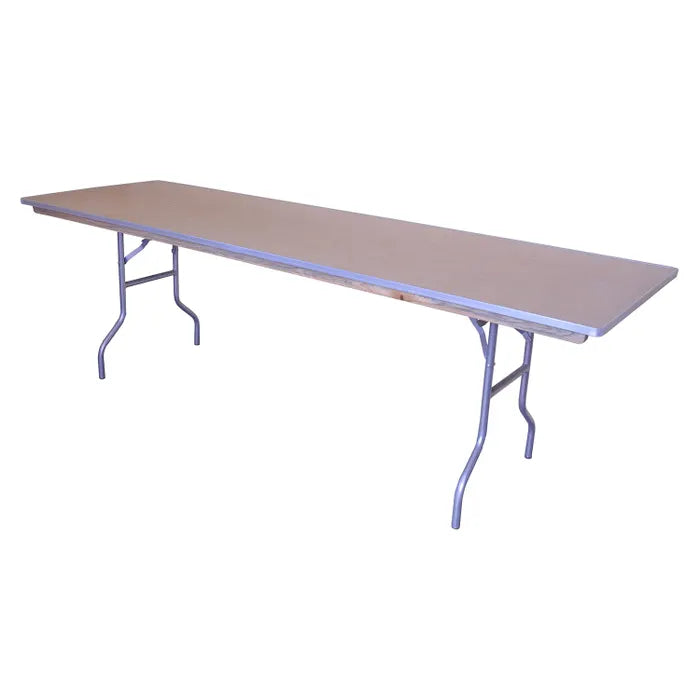 8' x 30" Wooden Banquet Table