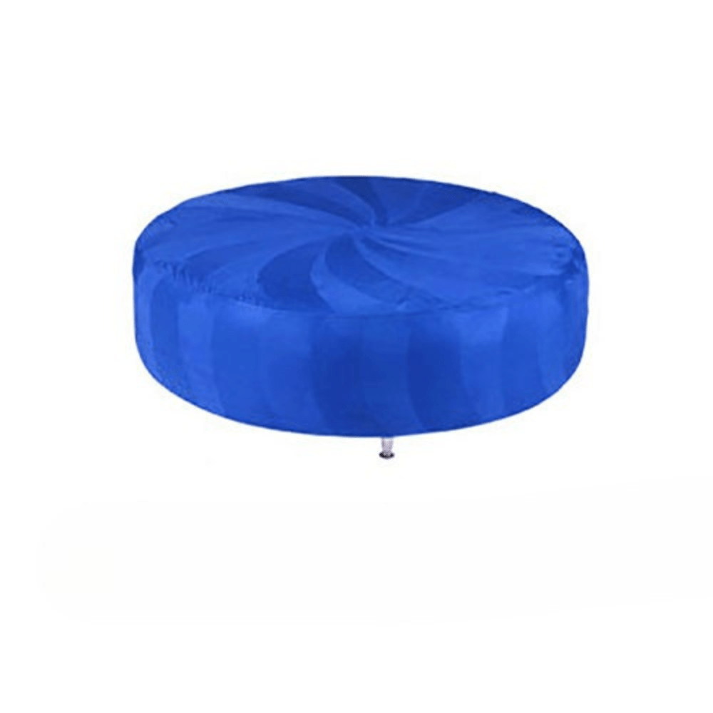 Huge Round Ottoman - Royal Blue