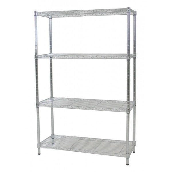 54"H Metal Shelving - Chrome