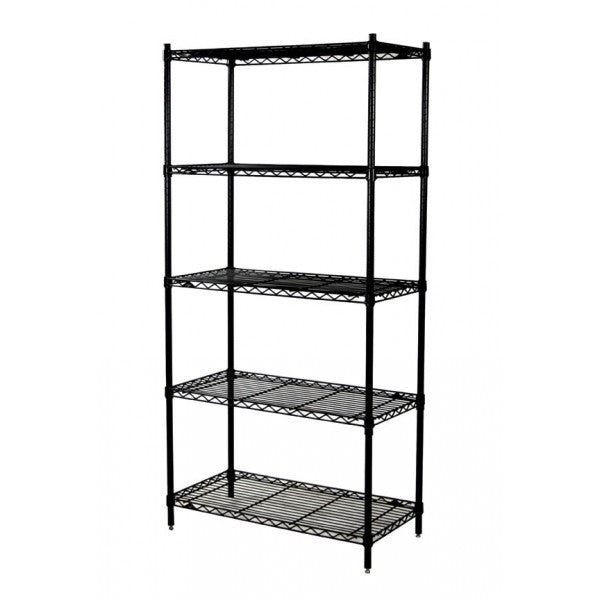 72"H Metal Shelving - Black