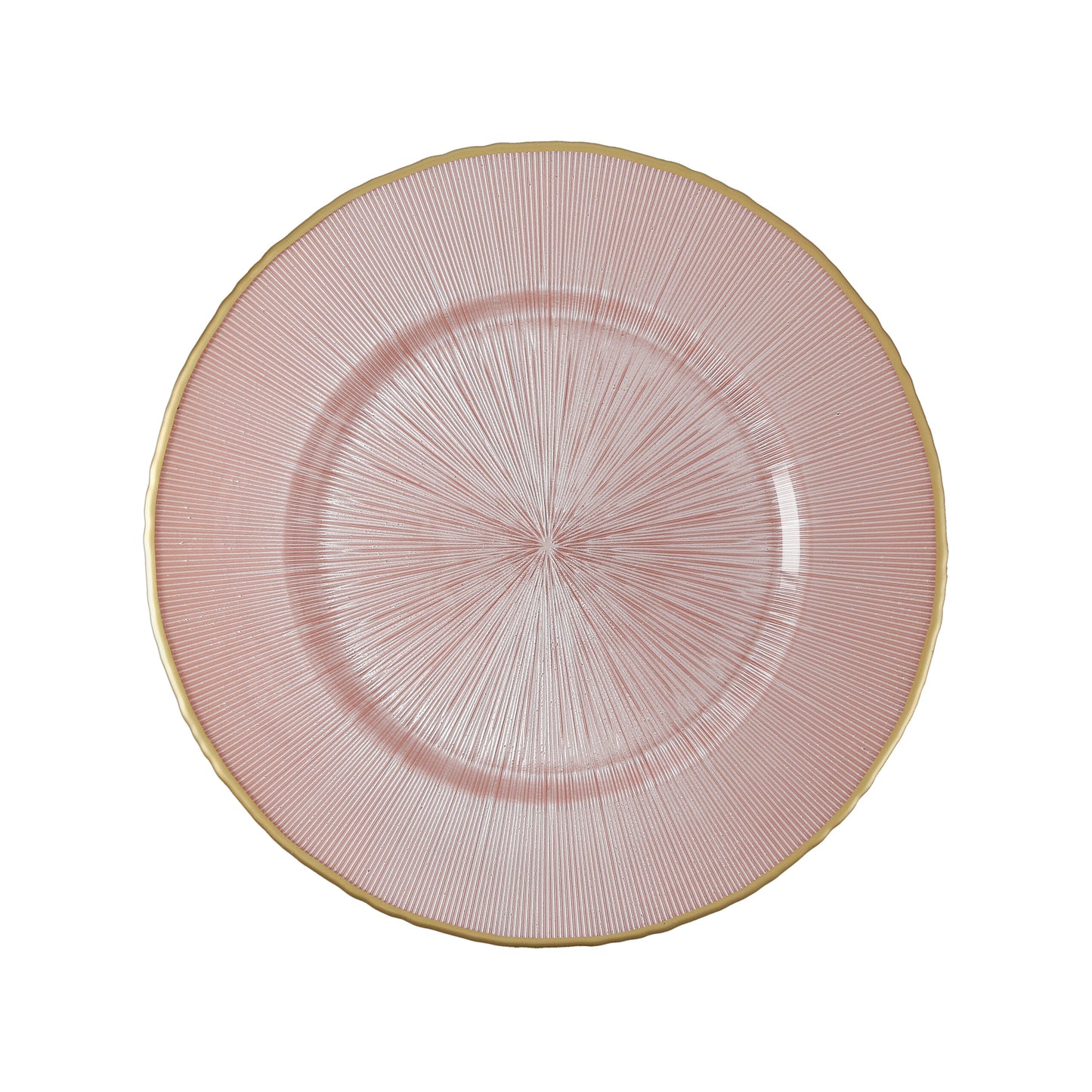 Rah Yi Pink Glass Charger